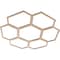 Ekena Millwork Florin Wood Fretwork Pierced Ceiling Medallion, Alder, 24"OD x 10 1/4"ID x 1/4"T CMWP24X24X0250FOAL - alternate 5